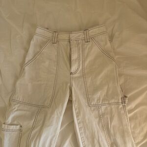 White/grey cargo pants True